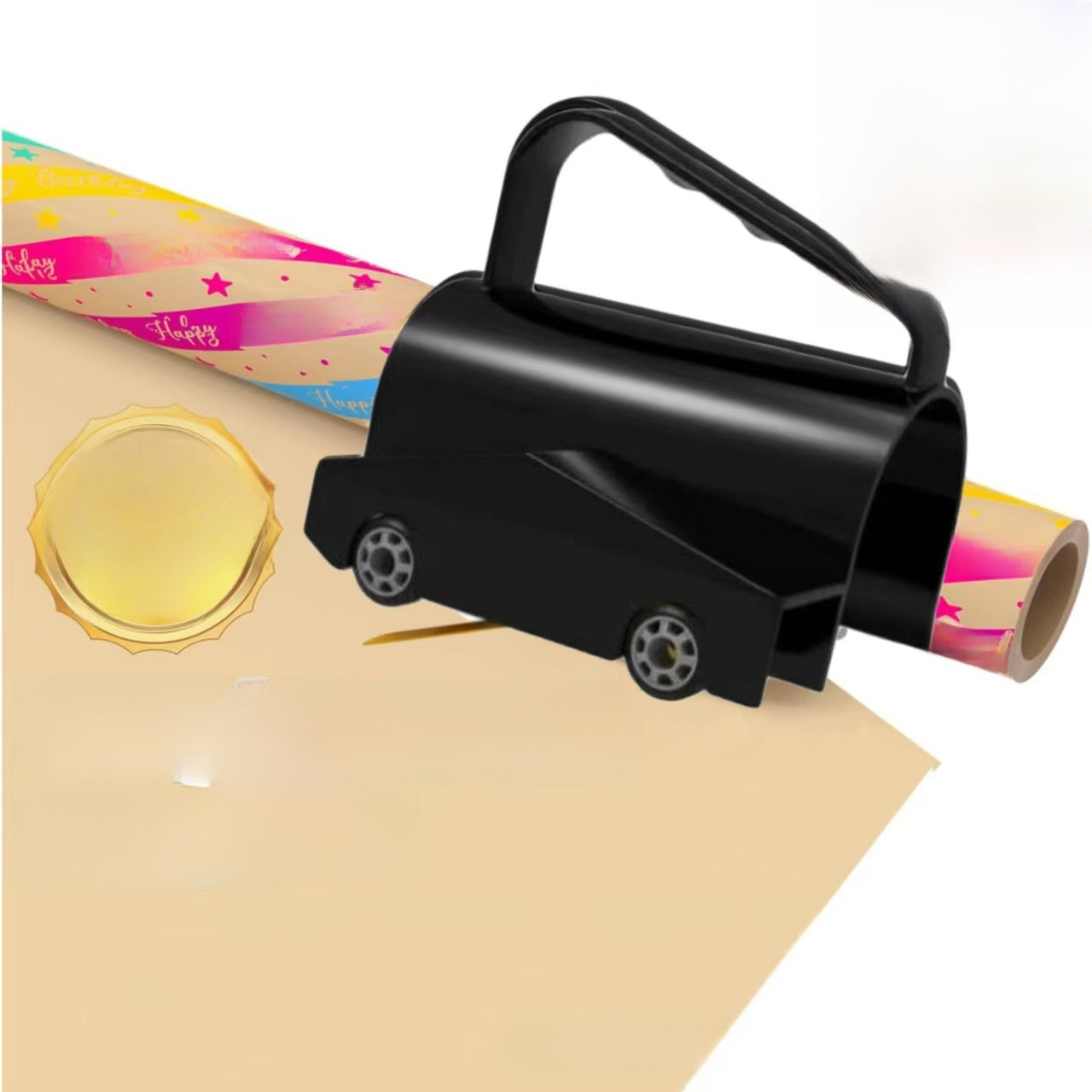 Upgraded Wrapping Paper Roll Cutter ™ CHRISTMAS