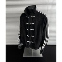Retro Stand Collar Baseball Jacket CHRISTMAS
