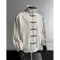 Retro Stand Collar Baseball Jacket CHRISTMAS